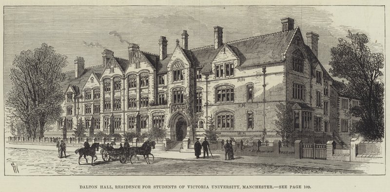 Dalton Hall, rezydencja dla studentów Victoria University, Manchester autorstwa Frank Watkins