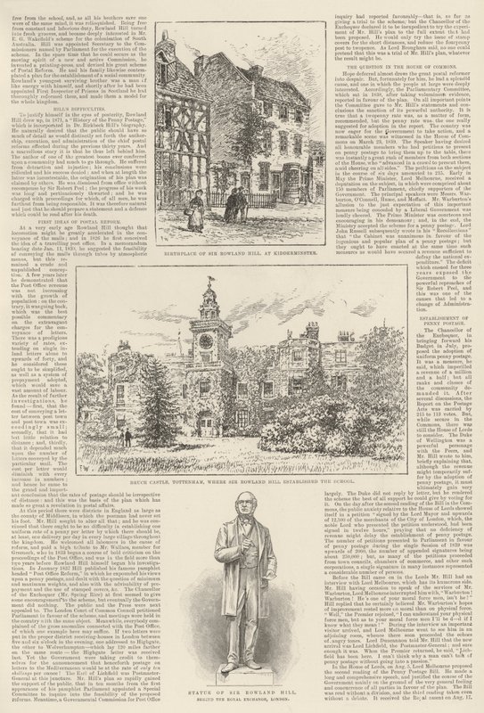 Sir Rowland Hill i Penny Postage, niezapomniany jubileusz autorstwa Frank Watkins