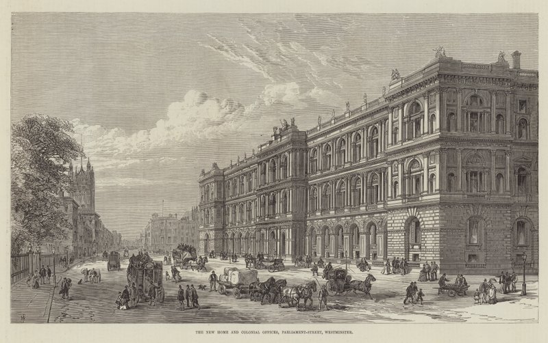 Nowy dom i biura kolonialne, Parliament-Street, Westminster autorstwa Frank Watkins