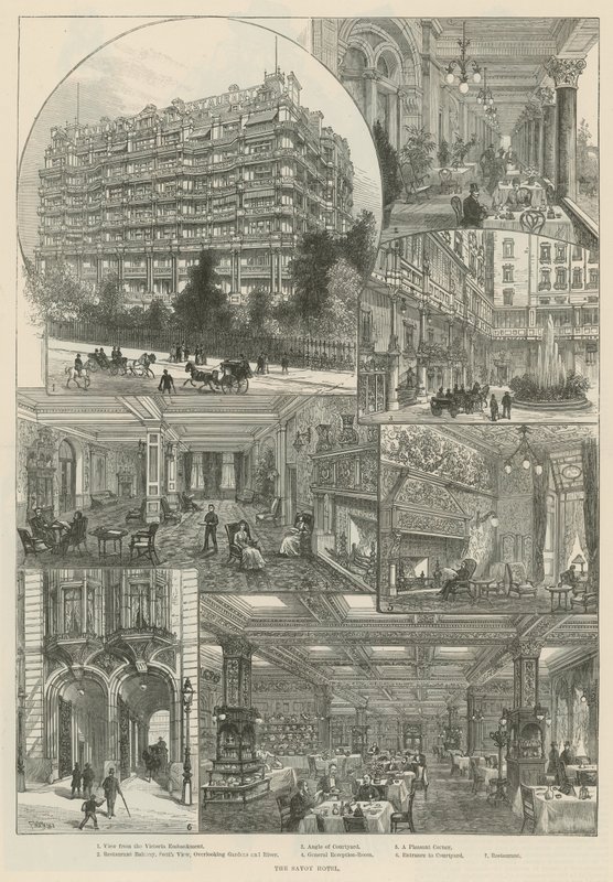 Hotel Savoy (grawerowanie) autorstwa Frank Watkins