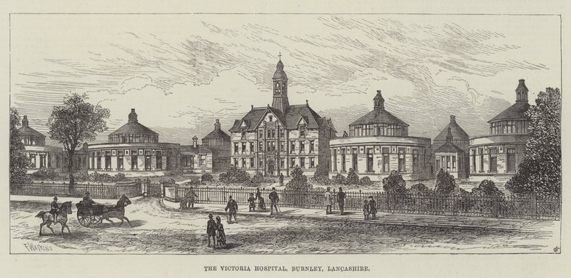 Szpital Wiktorii, Burnley, Lancashire autorstwa Frank Watkins