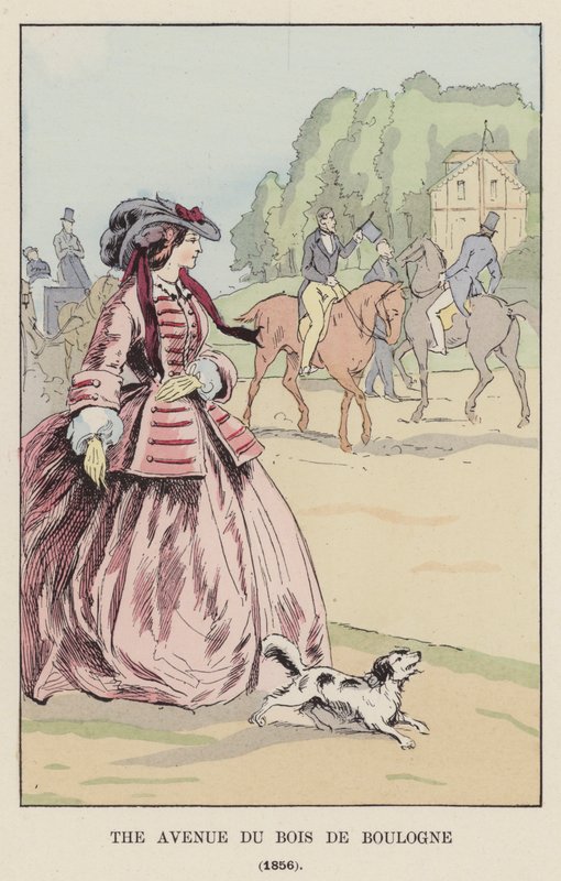 Aleja w Bois de Boulogne, 1856 autorstwa François Courboin