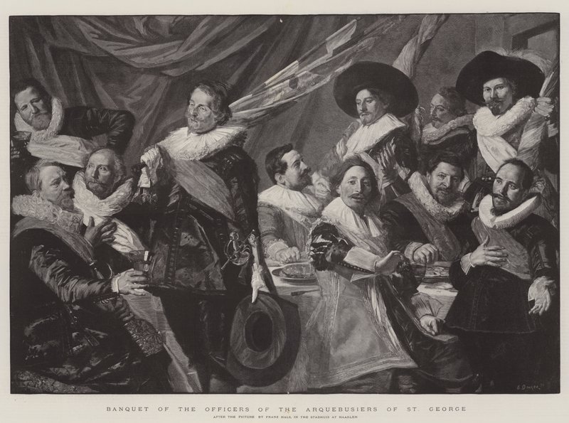 Bankiet Oficerów Arkebuzerów św autorstwa Frans Hals