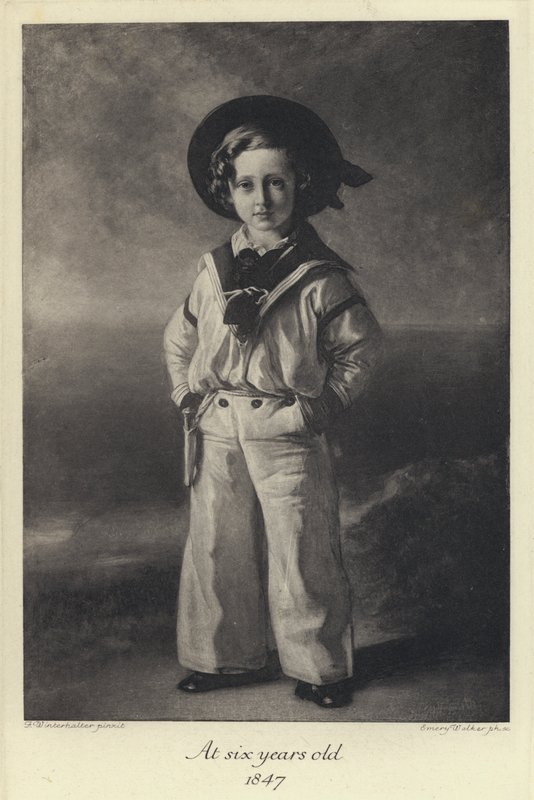 Król Edward VII jako dziecko, w wieku sześciu lat autorstwa Franz Xaver  Winterhalter (after)
