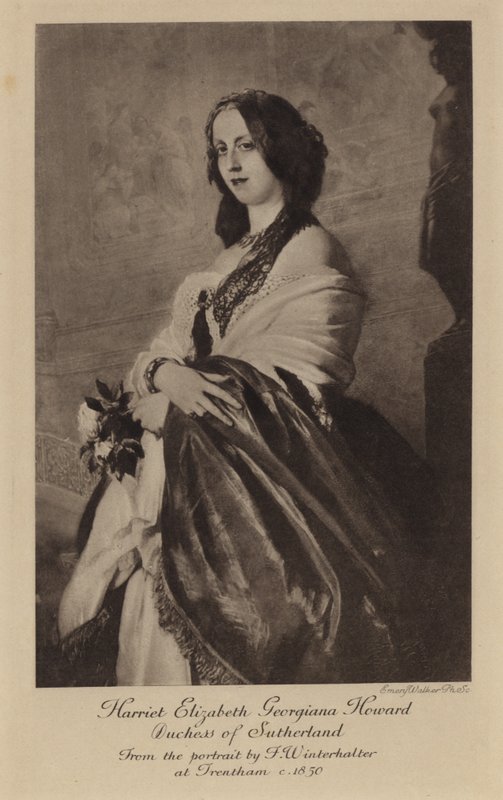 Lady Harriet Elizabeth Georgiana Howard (rycina) autorstwa Franz Xaver Winterhalter