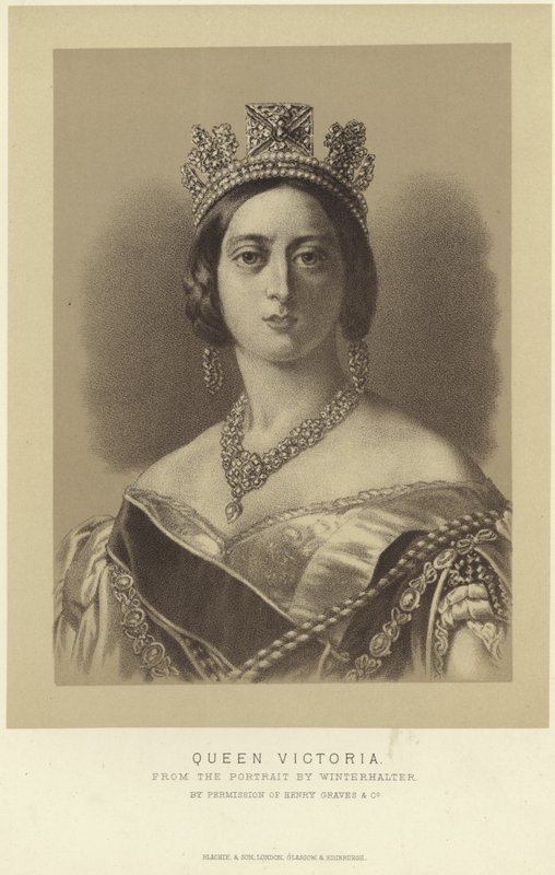 Portret królowej Wiktorii autorstwa Franz Xaver Winterhalter