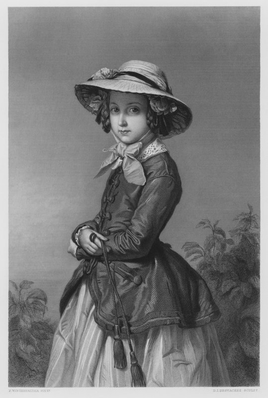 Księżniczka Belgii, ze zdjęcia w Królewskiej Kolekcji autorstwa Franz Xaver after Winterhalter