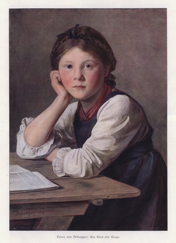 Dziecko Gór autorstwa Franz von Defregger