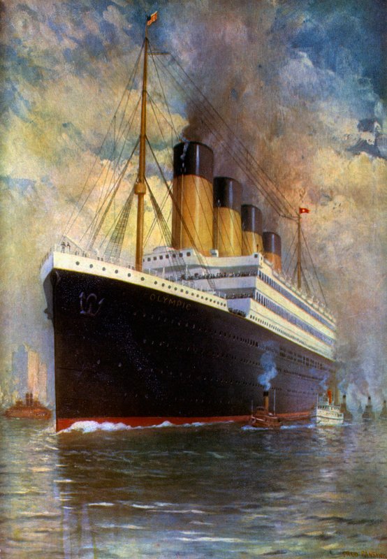 White Star Line, potrójna śruba, SS Olympic autorstwa Fred Pansing