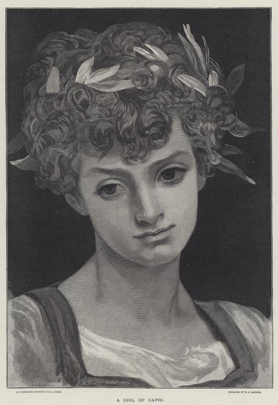 Dziewczyna z Capriu autorstwa Frederic Leighton