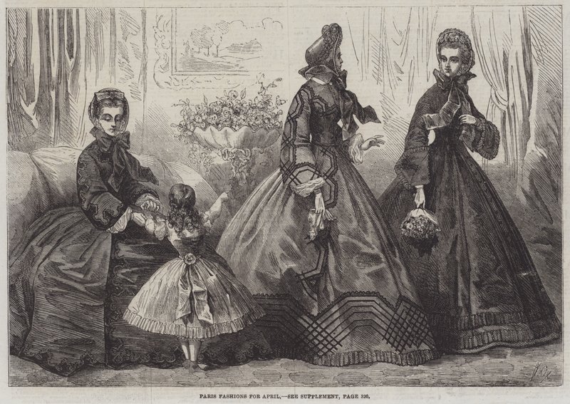 Paryska moda na kwiecień autorstwa Frederic Theodore Lix