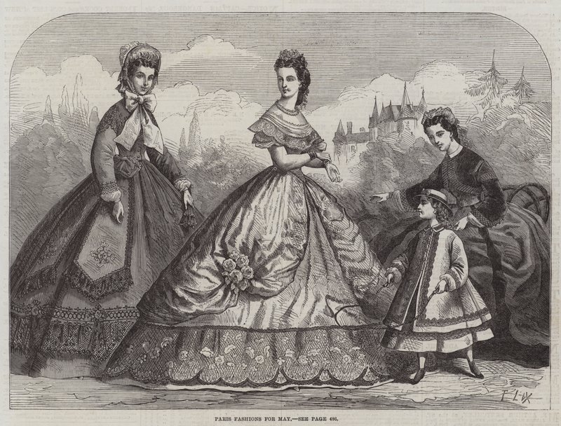 Paryska moda na maj autorstwa Frederic Theodore Lix