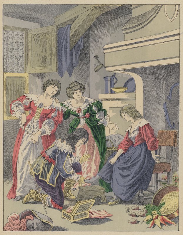 Cendrillon, Kopciuszek (kolor lito) autorstwa Frederic Theodore (after) Lix