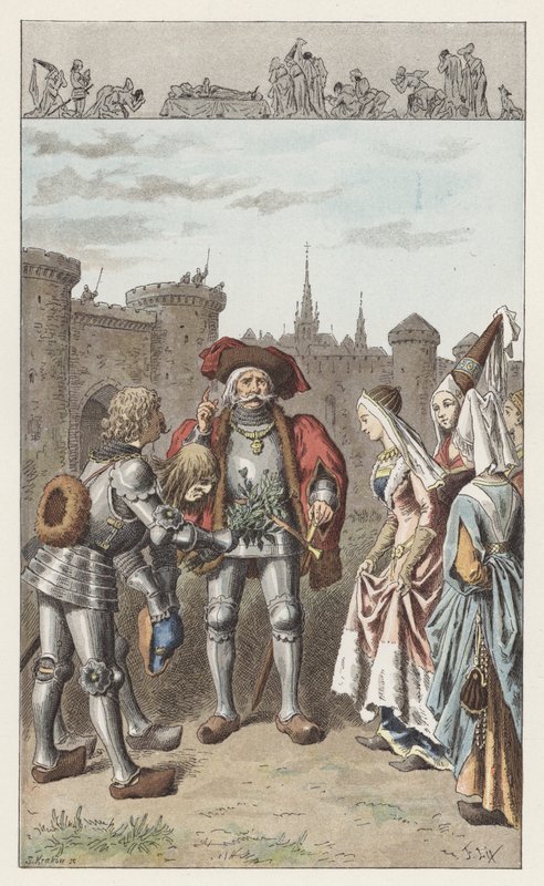 To była Anne z Bretanii (kolor lito) autorstwa Frederic Theodore (after) Lix