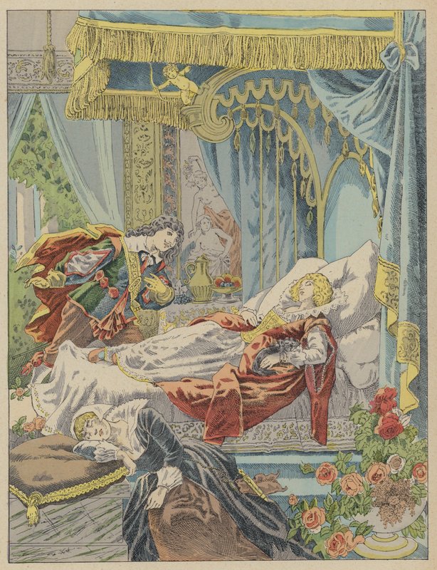 Śpiąca Królewna, Śpiąca Królewna (kolor lito) autorstwa Frederic Theodore (after) Lix