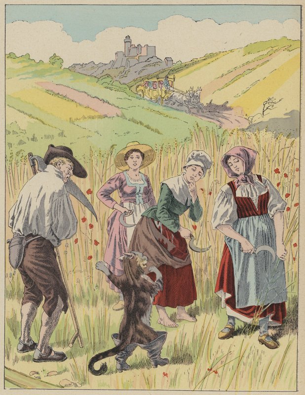 Le Chat Botte, Kot w butach (kolor lito) autorstwa Frederic Theodore (after) Lix