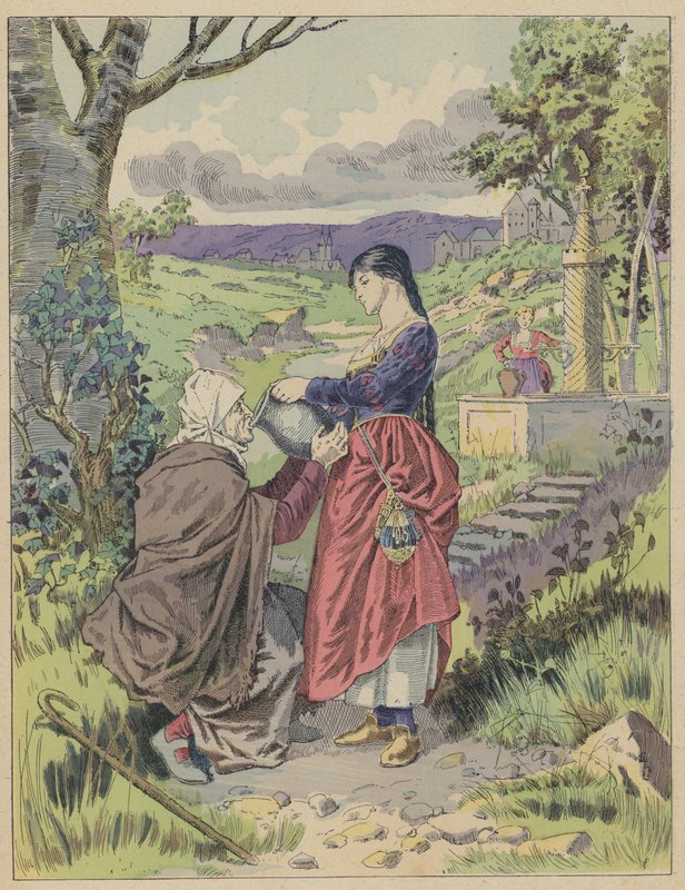 Les Fees, The Fairies (kolor lito) autorstwa Frederic Theodore (after) Lix