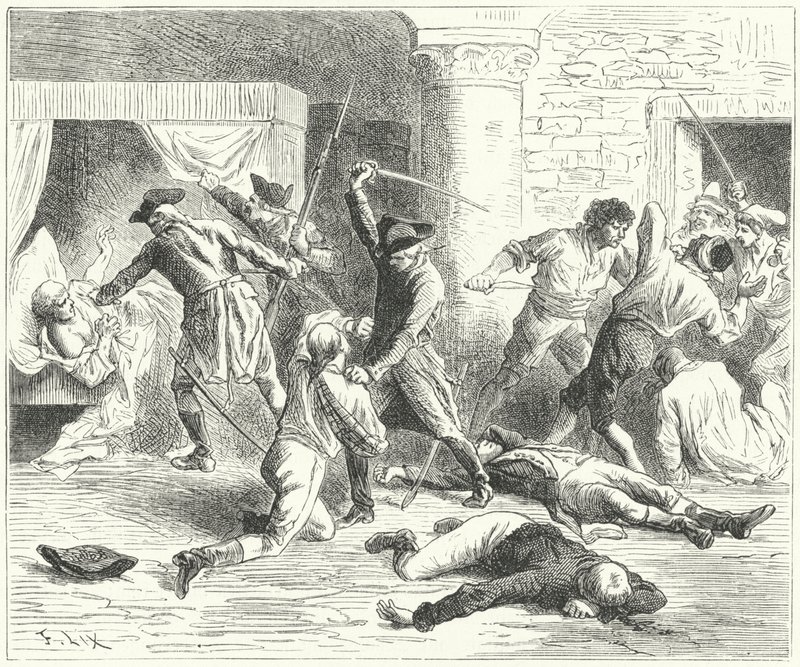 Masakra Francuzów w Weronie autorstwa Frederic Theodore (after) Lix