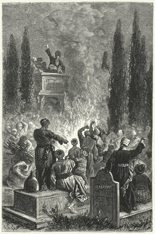 Spotkanie Izmaelitów (rycina) autorstwa Frederic Theodore (after) Lix