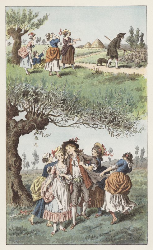 Byliśmy trzema dziewczynami (kolor lito) autorstwa Frederic Theodore (after) Lix