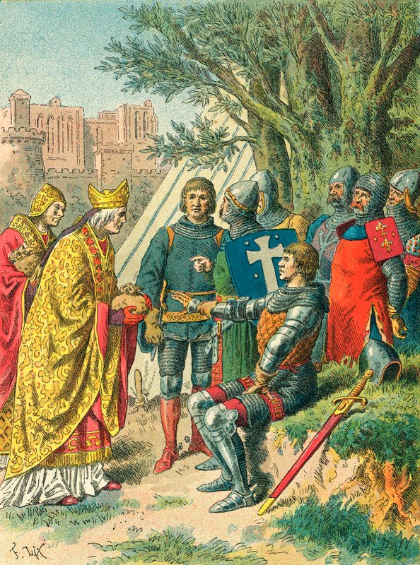 Bertrand du Guesclin i legat papieski autorstwa Frederic Theodore Lix