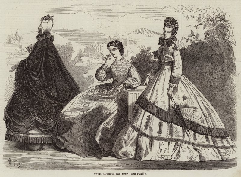 Paryska moda na lipiec autorstwa Frederic Theodore Lix