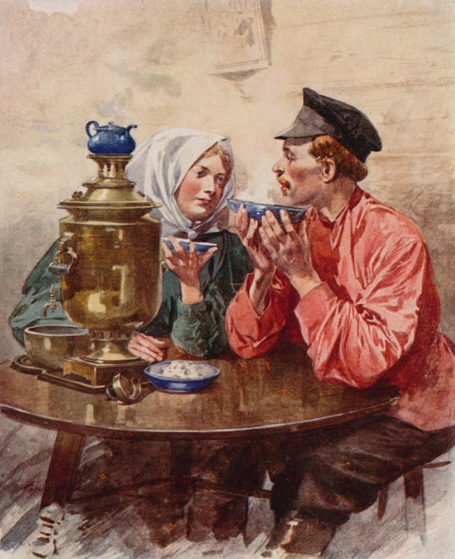 Herbata z samowara autorstwa Frederic de Haenen