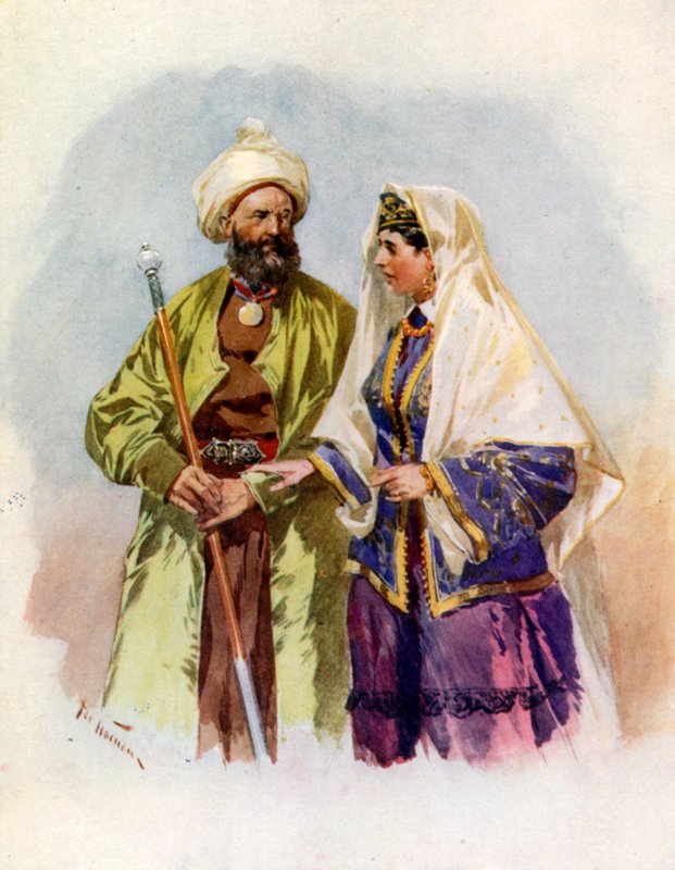 Turkoman i jego żona autorstwa Frederic de Haenen