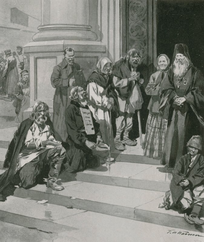 Żebracy autorstwa Frederic de Haenen