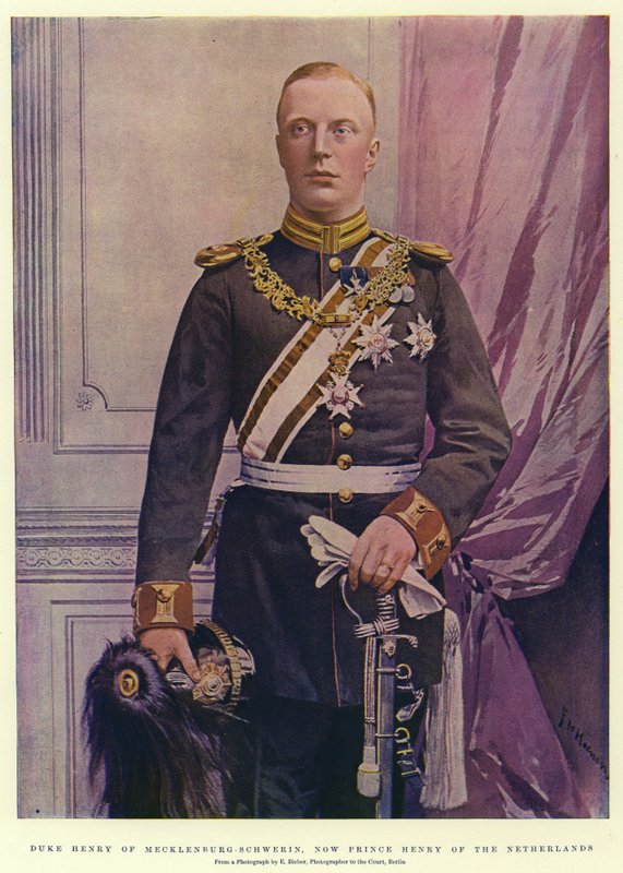 Książę Henryk Meklemburgii-Schwerin, obecnie książę Henryk Niderlandów autorstwa Frederic de Haenen