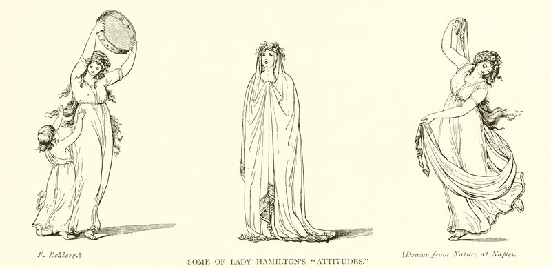 Niektóre z postaw Lady Hamilton autorstwa Frederich Rehberg