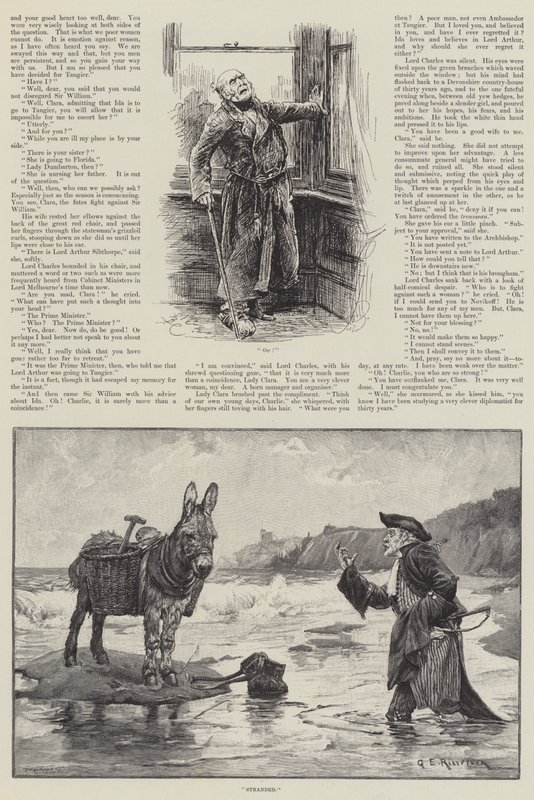 Kwestia dyplomacji — Arthur Conan Doyle autorstwa Frederick Barnard