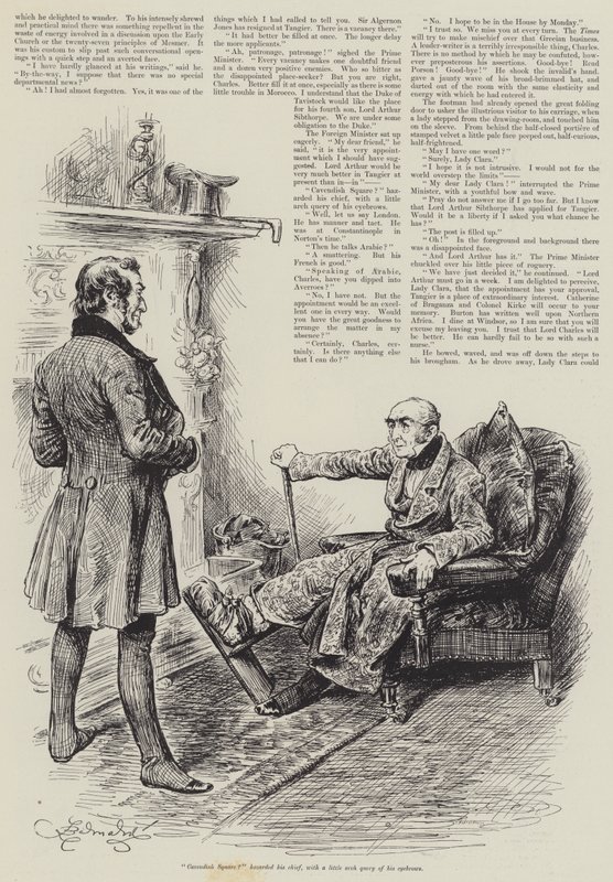 Kwestia dyplomacji — Arthur Conan Doyle autorstwa Frederick Barnard