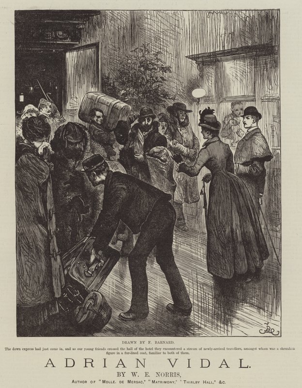 Adrian Vidal, autor: W E Norris autorstwa Frederick Barnard