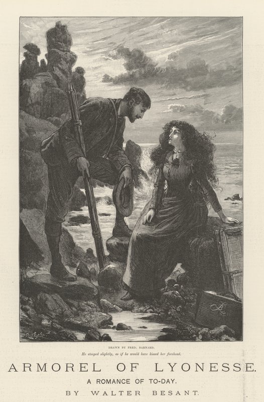 Zbroja Lyonesse, Współczesny romans — Walter Besant autorstwa Frederick Barnard
