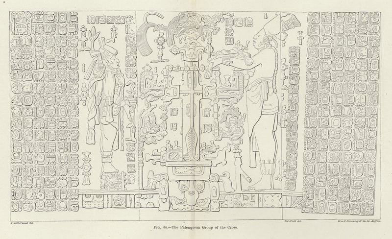 Palenquean Group of the Cross autorstwa Frederick Catherwood