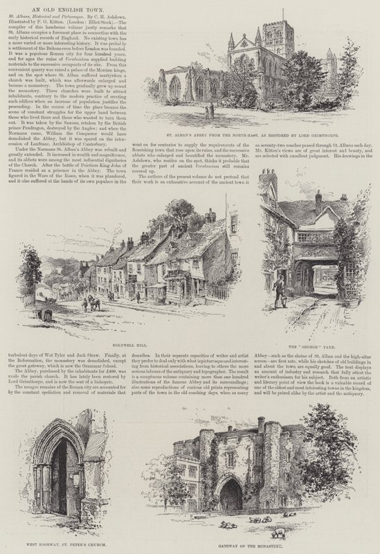 Stare angielskie miasto autorstwa Frederick George Kitton
