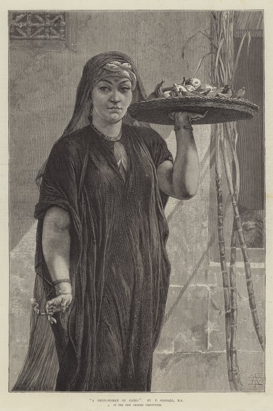 Owocowa kobieta z Kairu autorstwa Frederick Goodall