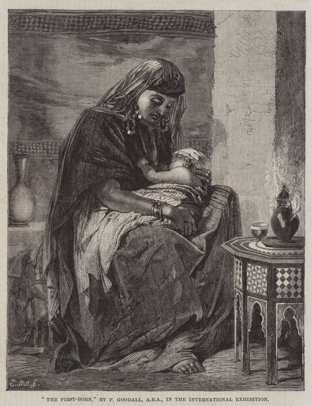 Pierworodny, na wystawie międzynarodowej autorstwa Frederick Goodall