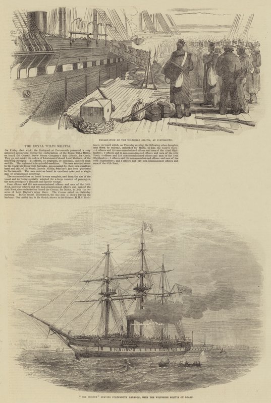 Royal Wilts Militia autorstwa Frederick John Skill