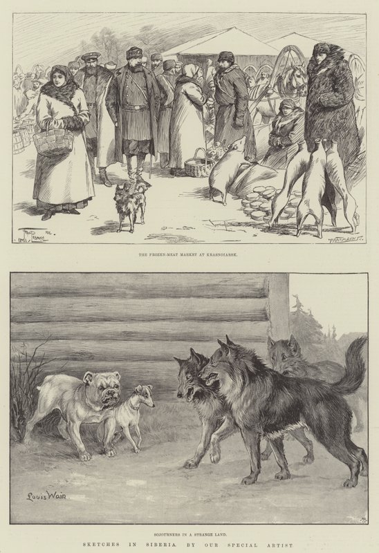 Szkice na Syberii autorstwa Frederick Pegram