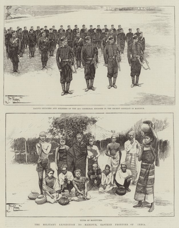 Ekspedycja wojskowa do Manipuru, wschodnia granica Indii autorstwa Frederick Pegram