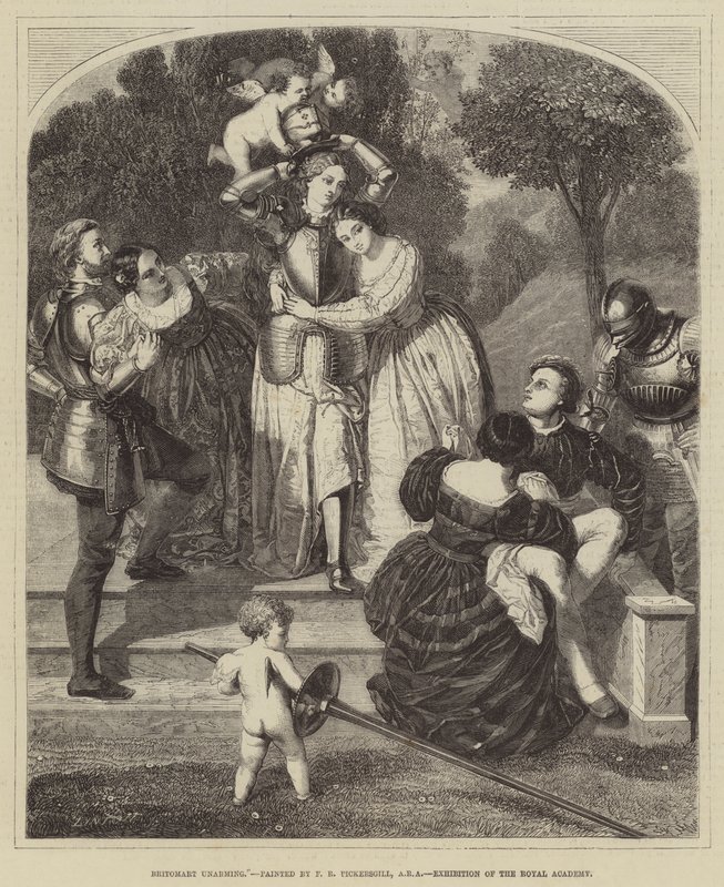 Rozbrajanie Britomart autorstwa Frederick Richard Pickersgill