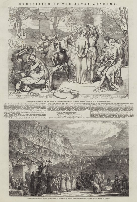Wystawa Akademii Królewskiej autorstwa Frederick Richard Pickersgill