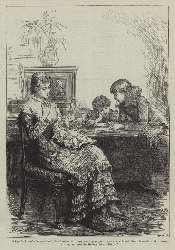 Ludzie, których spotkałem, guwernantka (grawerunek) autorstwa Frederick (attr. to) Barnard