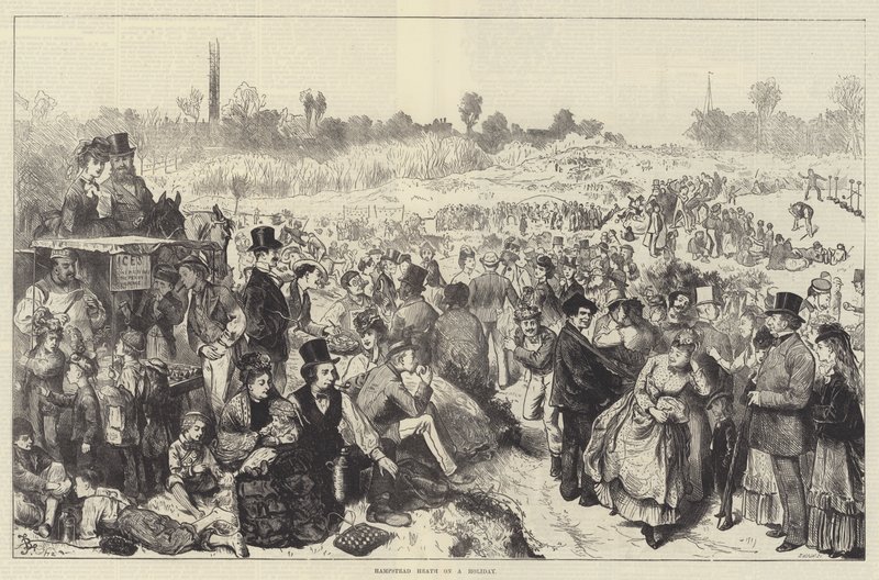 Hampstead Heath na wakacjach autorstwa Frederick Barnard