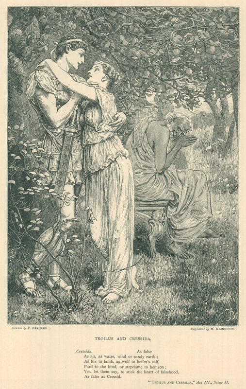 Ilustracja do Troilusa i Cressida autorstwa Frederick Barnard