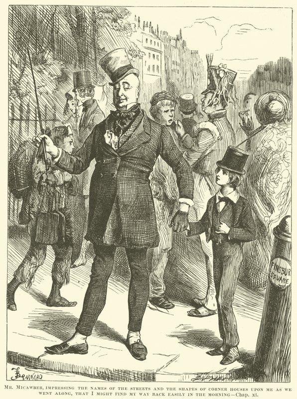 pan Micawber autorstwa Frederick Barnard