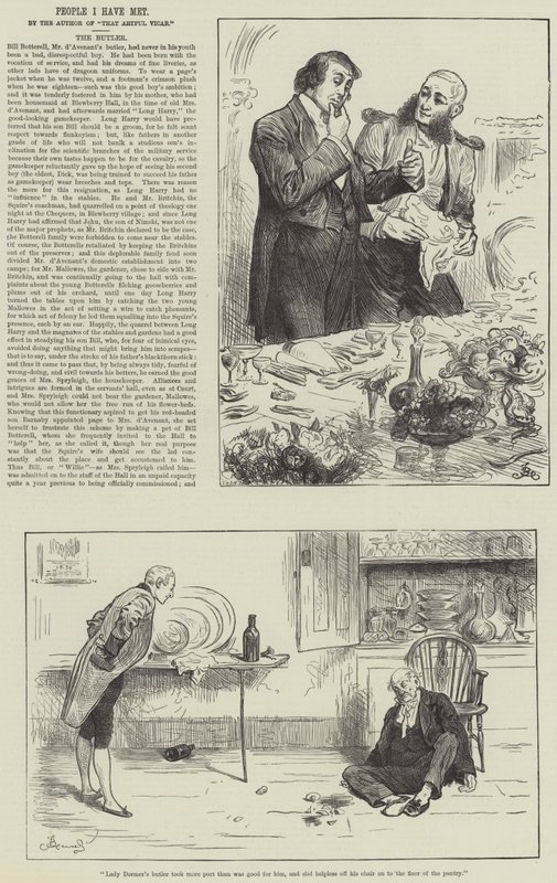 Ludzie, których spotkałem, kamerdyner autorstwa Frederick Barnard