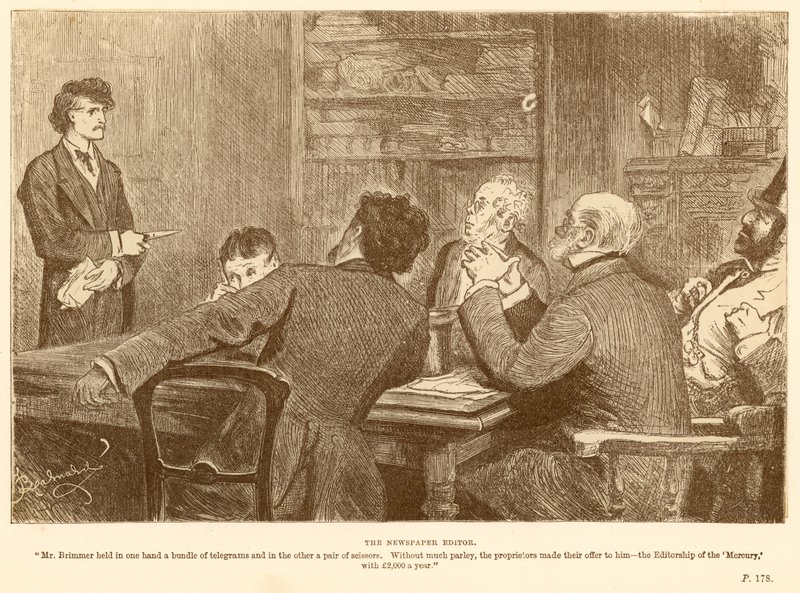 Redaktor gazety autorstwa Frederick Barnard